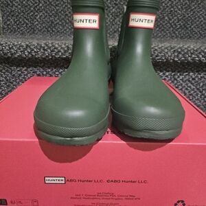 Hunter Green Rain Boots